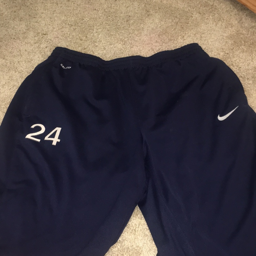 Navy blue nike dry-fit sweat pants
